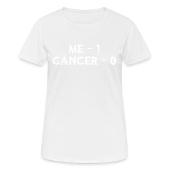 ich 1 Krebs 0 - Frauen T-Shirt atmungsaktiv - Weiß - Vorne - AI Model Female 172 dark (172cm)