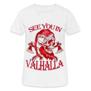 RENDEZ-VOUS AU VALHALLA - T-shirt respirant Femme - blanc - Devant - AI Model Female 172 dark (172cm)