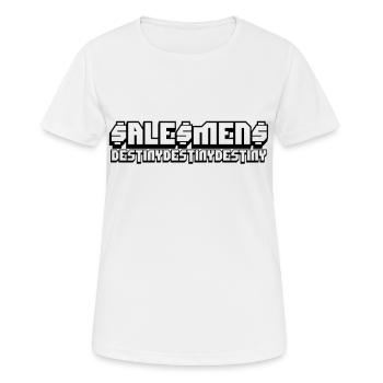 Vendeur Destiny - T-shirt respirant Femme - blanc - Devant - AI Model Female 172 dark (172cm)