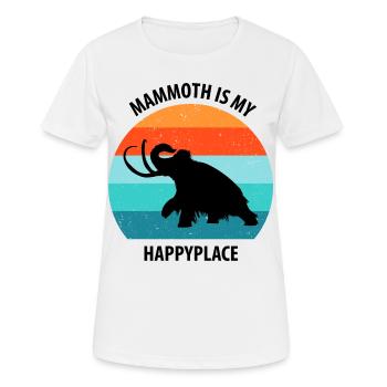 Lustiges Mammut Steinzeit Eiszeit Design Urzeit - Frauen T-Shirt atmungsaktiv - Weiß - Vorne - AI Model Female 172 dark (172cm)