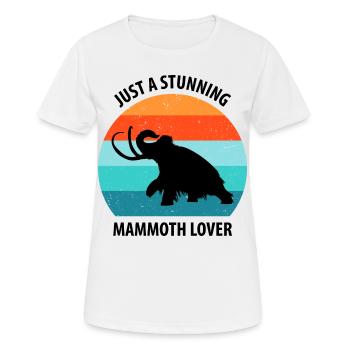 Drôle de mammouth âge de pierre âge glaciaire conception préhistorique - T-shirt respirant Femme - blanc - Devant - AI Model Female 172 dark (172cm)
