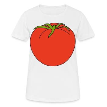 Tomate - Frauen T-Shirt atmungsaktiv - Weiß - Vorne - AI Model Female 172 dark (172cm)