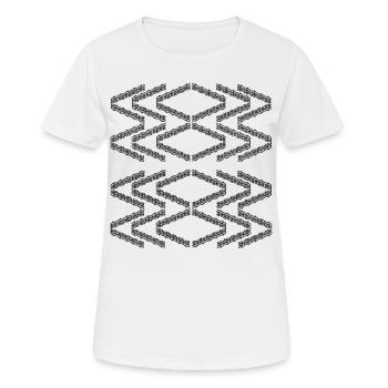 Zigzag pattern - Women's Breathable T-Shirt - white - Front - AI Model Female 172 dark (172cm)