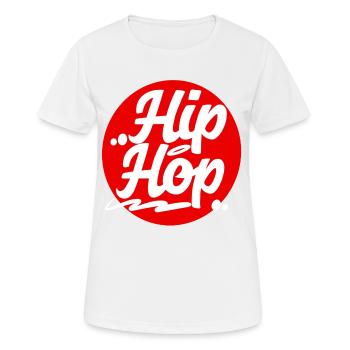 Hip Hop - Women's Breathable T-Shirt - white - Front - AI Model Female 172 dark (172cm)