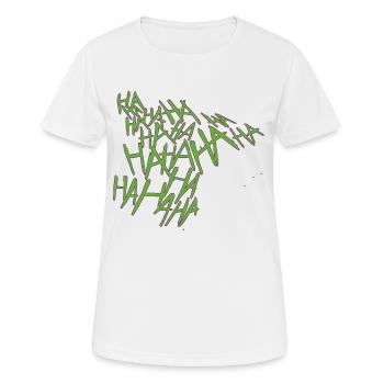 Costume Joker Halloween - T-shirt respirant Femme - blanc - Devant - AI Model Female 172 dark (172cm)