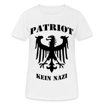 Patriot - Frauen T-Shirt atmungsaktiv - Weiß - Vorne - AI Model Female 172 dark (172cm)