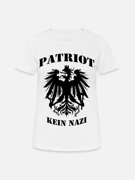 Patriot - Frauen T-Shirt atmungsaktiv - Weiß