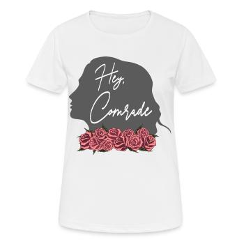 Rose Hathaway Quote "Hey, Comrade" Vampire Academy - Women's Breathable T-Shirt - white - Front - AI Model Female 172 dark (172cm)