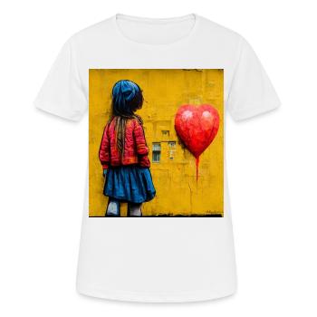 bande dessinée pop art - T-shirt respirant Femme - blanc - Devant - AI Model Female 172 dark (172cm)