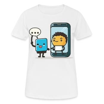 Smart Living - Women's Breathable T-Shirt - white - Front - AI Model Female 172 dark (172cm)