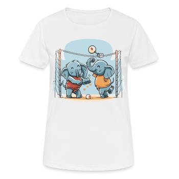 Elephant Spike - Women's Breathable T-Shirt - white - Front - AI Model Female 172 dark (172cm)