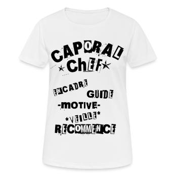 Inspiring Master Corporal - Women's Breathable T-Shirt - white - Front - AI Model Female 172 dark (172cm)