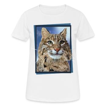 Luchs - Frauen T-Shirt atmungsaktiv - Weiß - Vorne - AI Model Female 172 dark (172cm)