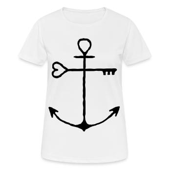 Key Anchor - Women's Breathable T-Shirt - white - Front - AI Model Female 172 dark (172cm)