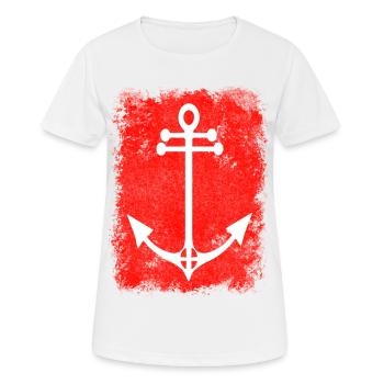 Coast Sea Home Anchor Moin Gift Ideas North Sea - Women's Breathable T-Shirt - white - Front - AI Model Female 172 dark (172cm)