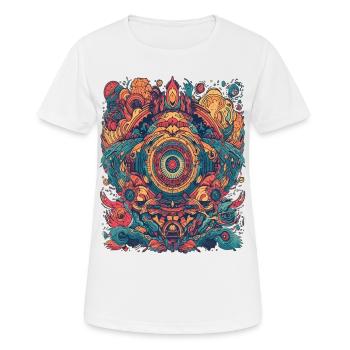 Magic Psychedelic Trip Abstract Design - Women's Breathable T-Shirt - white - Front - AI Model Female 172 dark (172cm)