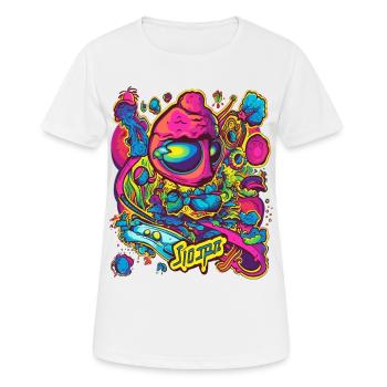 Cool Full Colors Design Trip Space Colorful - Women's Breathable T-Shirt - white - Front - AI Model Female 172 dark (172cm)