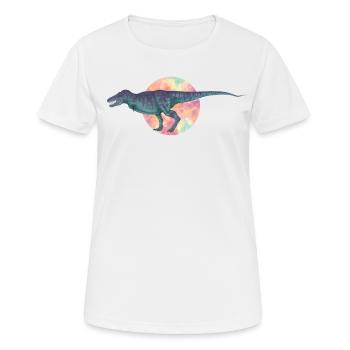 Tyrannosaurus rex, un puissant prédateur. - T-shirt respirant Femme - blanc - Devant - AI Model Female 172 dark (172cm)