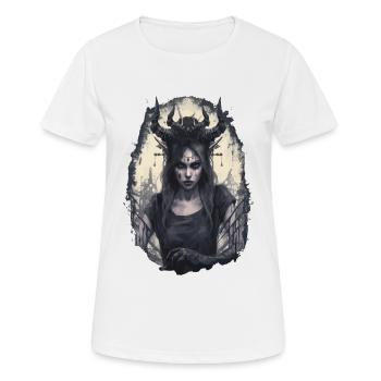 Seduction Girl Devil Evil Goth Gothic Dark - Women's Breathable T-Shirt - white - Front - AI Model Female 172 dark (172cm)