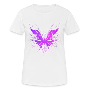 Papillon trash violet - T-shirt respirant Femme - blanc - Devant - AI Model Female 172 dark (172cm)