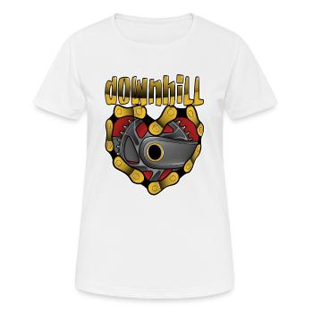 Downhill - T-shirt respirant Femme - blanc - Devant - AI Model Female 172 dark (172cm)