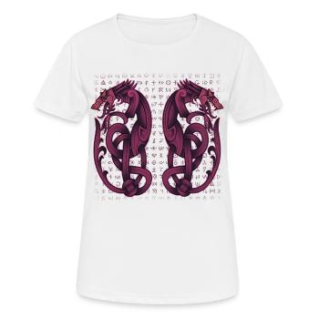 Symbole Nordique - T-shirt respirant Femme - blanc - Devant - AI Model Female 172 dark (172cm)