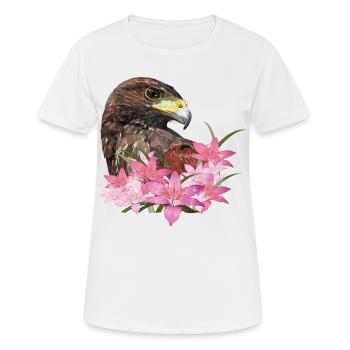harris hawk - T-shirt respirant Femme - blanc - Devant - AI Model Female 172 dark (172cm)