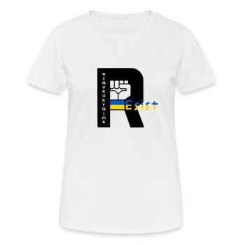 Resist - Drapeau Ukraine #saveukraine - T-shirt respirant Femme - blanc - Devant - AI Model Female 172 dark (172cm)