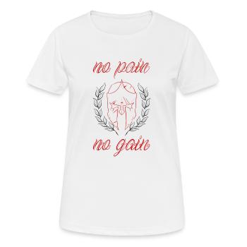 Ohne Fleiß kein Preis - Frauen T-Shirt atmungsaktiv - Weiß - Vorne - AI Model Female 172 dark (172cm)