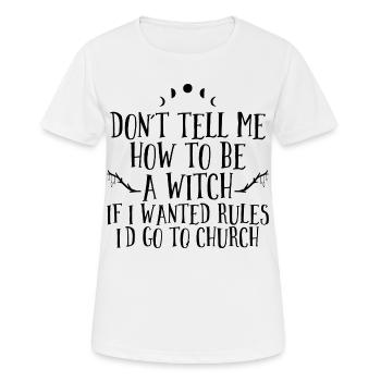 Hexe - Frauen T-Shirt atmungsaktiv - Weiß - Vorne - AI Model Female 172 dark (172cm)