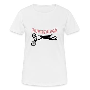 Superbiker Superhelden - Frauen T-Shirt atmungsaktiv - Weiß - Vorne - AI Model Female 172 dark (172cm)