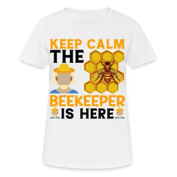 Apiculture Cours d’apiculture Association des apiculteurs Apiculteurs - T-shirt respirant Femme - blanc - Devant - AI Model Female 172 dark (172cm)