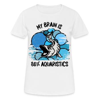 Aquarium Aquarists Fish Ornamental fish Aquaristics - Women's Breathable T-Shirt - white - Front - AI Model Female 172 dark (172cm)