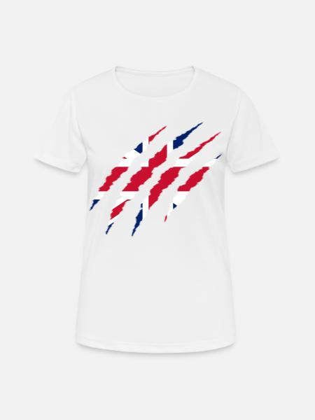 BRITISH CLAW - Women's Breathable T-Shirt - white