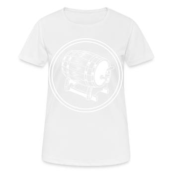 Baril de bière Brasserie de bière - T-shirt respirant Femme - blanc - Devant - AI Model Female 172 dark (172cm)