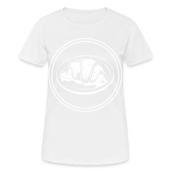 Croissant Symbol - Frauen T-Shirt atmungsaktiv - Weiß - Vorne - AI Model Female 172 dark (172cm)