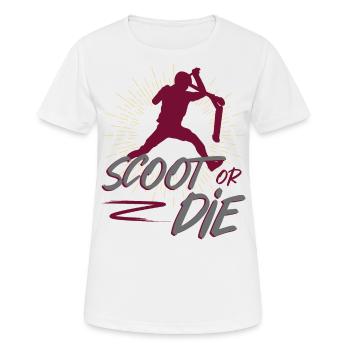 Scoot or les cascadeurs de cascadeurs scooters - T-shirt respirant Femme - blanc - Devant - AI Model Female 172 dark (172cm)