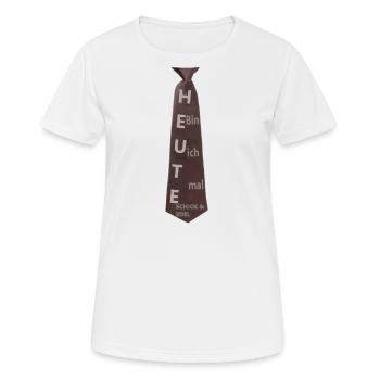 Heute bin ich mal Schick & Edel - Frauen T-Shirt atmungsaktiv - Weiß - Vorne - AI Model Female 172 dark (172cm)