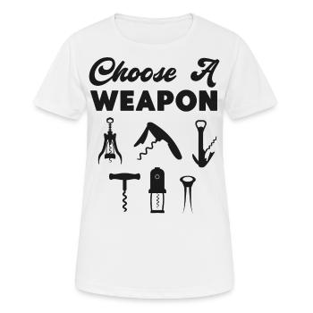 Sommelier Wine Drinking Tasting - Women's Breathable T-Shirt - white - Front - AI Model Female 172 dark (172cm)