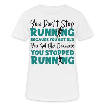 Running Runner Half Marathon - Women's Breathable T-Shirt - white - Front - AI Model Female 172 dark (172cm)