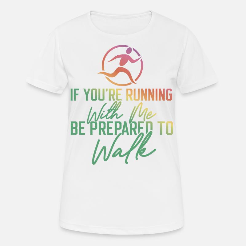 Running Runner Half Marathon Slow - Frauen T-Shirt atmungsaktiv - Weiß