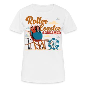 Roller Coaster Roller Coaster - Women's Breathable T-Shirt - white - Front - AI Model Female 172 dark (172cm)