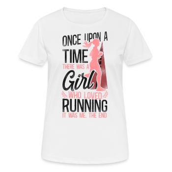 Running Runner Half Marathon Girl - Women's Breathable T-Shirt - white - Front - AI Model Female 172 dark (172cm)