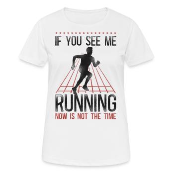 Running Runner Half Marathon - Women's Breathable T-Shirt - white - Front - AI Model Female 172 dark (172cm)