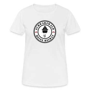 Schwarzwald meine Heimat - Frauen T-Shirt atmungsaktiv - Weiß - Vorne - AI Model Female 172 dark (172cm)