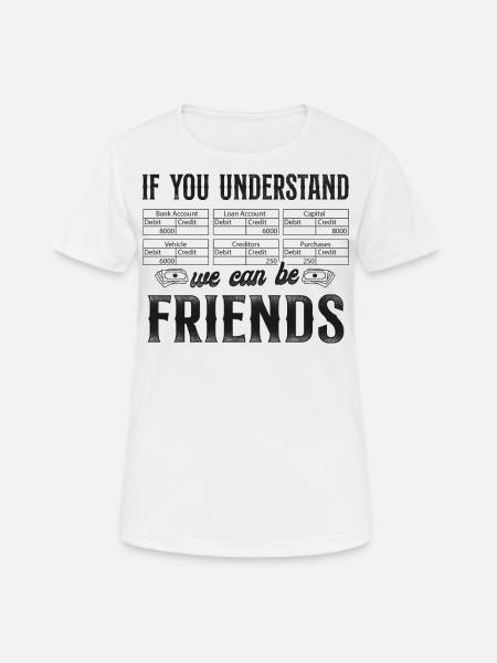 Comptable Comptable Comptable Comptabilité - T-shirt respirant Femme - blanc