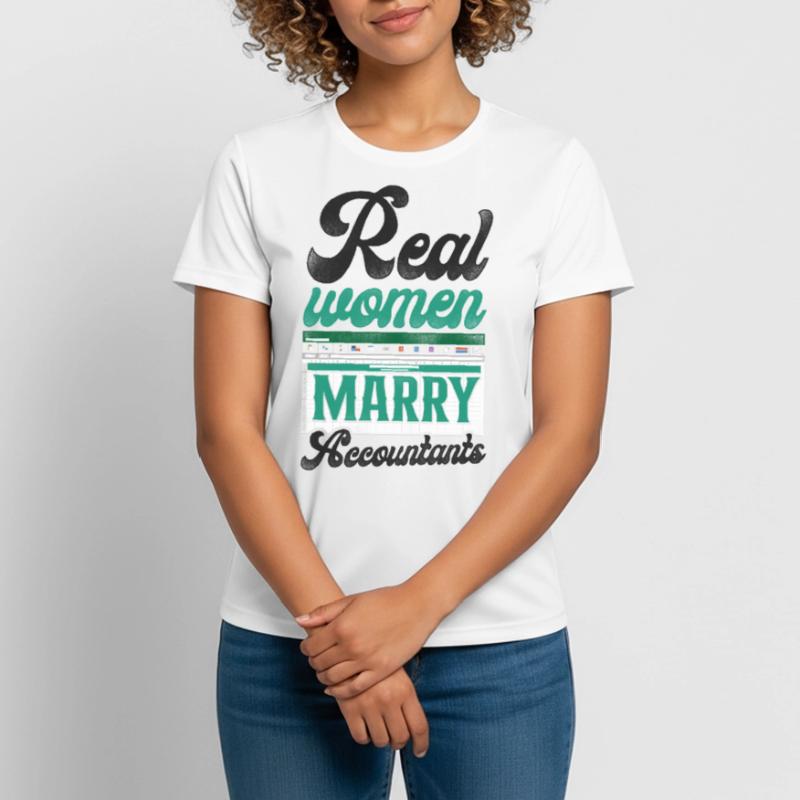 Mariage comptable comptable T-shirt respirant Femme