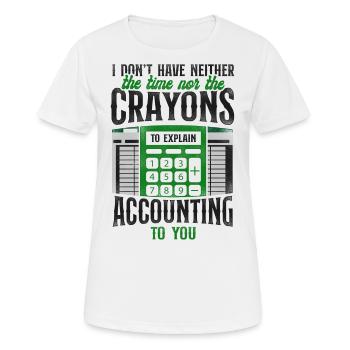 Accountant Bookkeeper Accounting - Women's Breathable T-Shirt - white - Front - AI Model Female 172 dark (172cm)