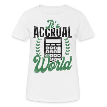 Comptable Comptable Comptable Comptabilité - T-shirt respirant Femme - blanc - Devant - AI Model Female 172 dark (172cm)