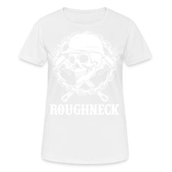 Harte Arbeit Bohranlage Arbeiten Handarbeit - Frauen T-Shirt atmungsaktiv - Weiß - Vorne - AI Model Female 172 dark (172cm)